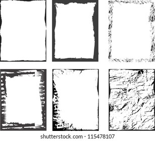 grunge textures set. background. vector illustration.