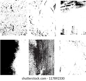 grunge textures set. background. vector illustration.