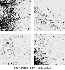 grunge textures set. background. vector illustration.