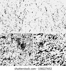 grunge textures set. background. vector illustration. 