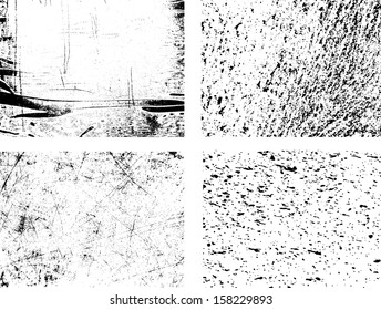 grunge textures set. background. vector illustration. 
