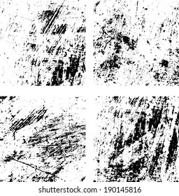 grunge textures set. background. vector illustration. 