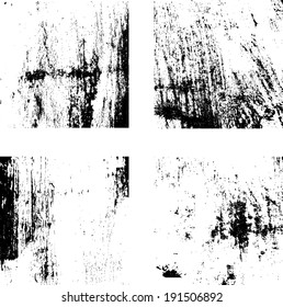 grunge textures set. background. vector illustration. 