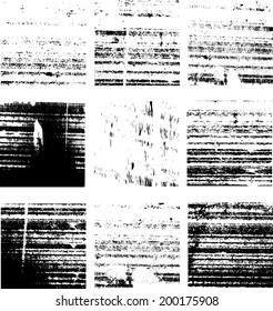 grunge textures set. background. vector illustration. 