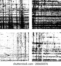grunge textures set. background. vector illustration. 