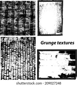 Grunge textures set. background. vector illustration.