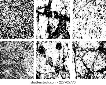 grunge textures set. background. vector illustration