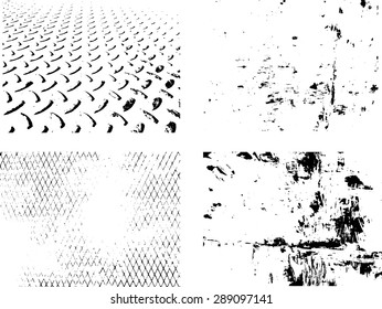 grunge textures set. background. vector illustration.
