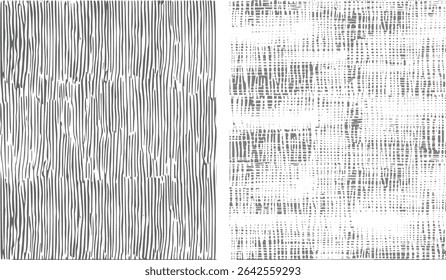 Ensemble de textures grunge. Collection d'Image vectorielle, détresse, textures, Motifs de hachurage ligne, texture hachurée Image vectorielle arrière-plans harmonieux de vintage 