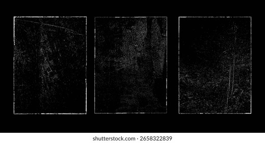 Conjunto de texturas Grunge. Colección de la superposición de Vector, la angustia, las texturas. Simplemente coloque la textura sobre cualquier objeto a Create grunge, salpicado, efecto sucio .
