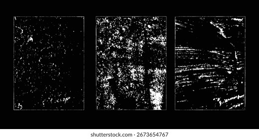 Conjunto de texturas Grunge. Colección de la superposición de Vector, la angustia, las texturas. Simplemente coloque la textura sobre cualquier objeto a Create grunge, salpicado, efecto sucio .