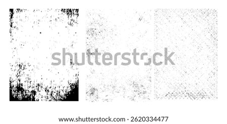 Grunge textures set. Collection of vector overlay, distress, textures .Simply Place texture over any Object to Create grunge,splattered ,dirty effect .Various distressed backgrounds for your design. 