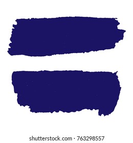 Grunge textures set. Dark blue horizontal brush on dark blue. Vector template. Urban Background. Dust Overlay Distress Grain. Hand drawn illustration. Abstract shape for your design or scrapbook. EPS.