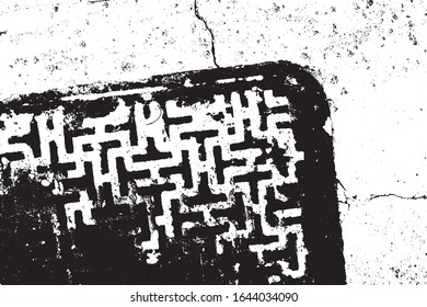 Conjunto de texturas gruesas. Efecto angustiado. Fondo grueso. Efecto de textura vectorial. Ilustración vectorial. 