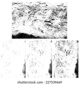 Grunge textures set, vector background EPS 10