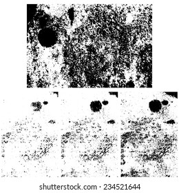 Grunge textures set, Vector background EPS 10