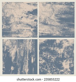 grunge textures set. vector illustration.