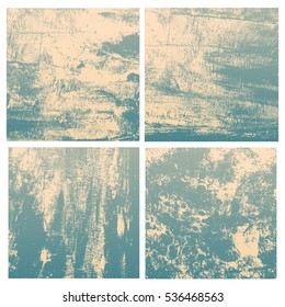 Grunge Textures Set. Vector Illustration.