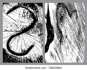 Grunge textures set.Background.Vector illustration.
