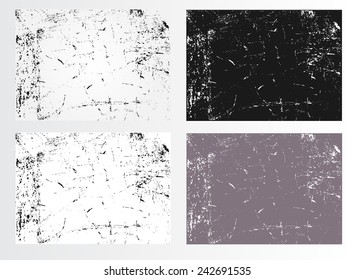 Grunge textures set.Grunge background.Vector illustration. 