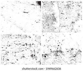 Grunge Textures Vector Pack. Grit Texture, Rough Texture, Vintage Texture. Distressed Effect. Distress Texture. 