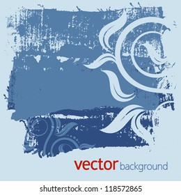 Grunge textures, vector set 11