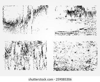 Grunge textures.Distress background set.Abstract vector template.