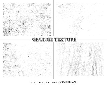 Grunge textures.Distress textures set.Vector template.