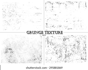 Grunge textures.Distress textures set.Vector template.