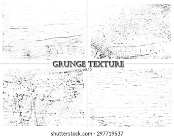 Grunge textures.Distress textures set.Vector template.