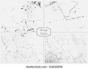 Grunge textures.Distress vector textures.
