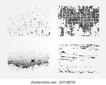 Grunge textures.Grunge backgrounds.Abstract vector template.