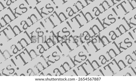 A grunge thank you background. Aged thanks backdrop in grey. A grungy gray thanks wallpaper.