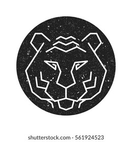 grunge tiger logo