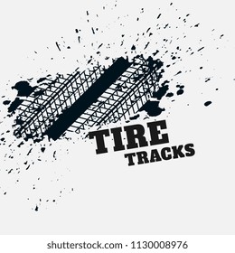 grunge tire mark impression background