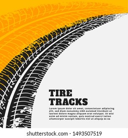 grunge tire track print marks backgroun