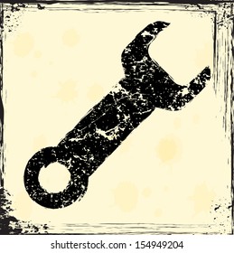 Grunge tool icon