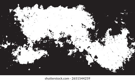 Grunge rasgado borde textura superposición, marco blanco y negro Abstractas para Antiguas foto o diseño de póster