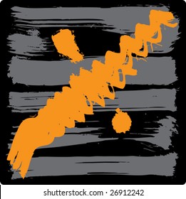 Grunge touches: set of vector ink splatters. Separate elements. Editable vector illustration.