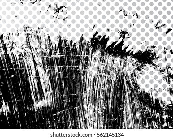 Grunge Transparent Background . Isolated Texture Vector.Dust Overlay Distress Grain ,Simply Place Illustration Over Any Object To Create Grungy Effect . Splattered , Dirty,poster For Your Design.