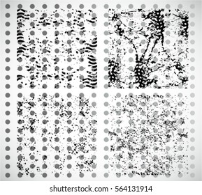 Grunge transparent Background . Isolated Texture Vector.Dust Overlay Distress Grain ,Simply Place illustration over any Object to Create grungy Effect . 
