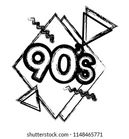 grunge trendy retro 90s art style