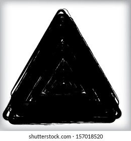 Grunge triangle