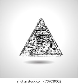 Grunge Triangle Collection. Banners, Can be used as Insignias,Logos,Icons,Labels, Frames or Badges. Retro shapes for Emblems.