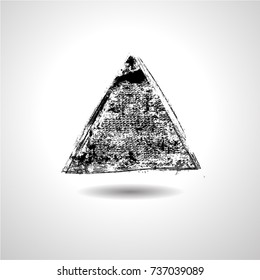Grunge Triangle Collection. Banners, Can be used as Insignias,Logos,Icons,Labels, Frames or Badges. Retro shapes for Emblems.