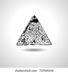 Grunge Triangle Collection. Banners, Can be used as Insignias,Logos,Icons,Labels, Frames or Badges. Retro shapes for Emblems.