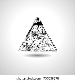 Grunge Triangle Collection. Banners, Can be used as Insignias,Logos,Icons,Labels, Frames or Badges. Retro shapes for Emblems.