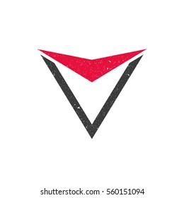 Grunge Triangle Logo Logotype