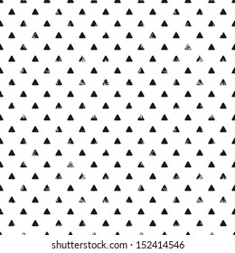 Grunge Triangle Seamless Pattern (vector Version)