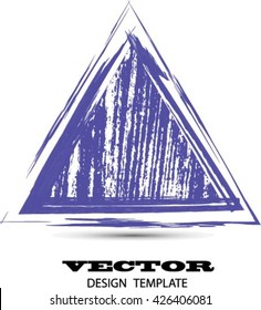 Grunge Triangle Shape.